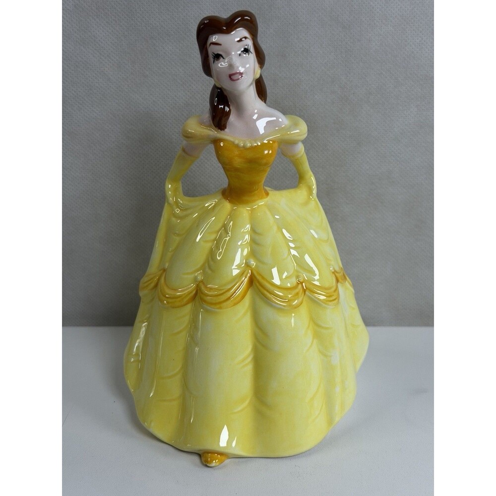 Vintage Disney Store Belle Porcelain Figurine Beauty and the Beast 6" Japan